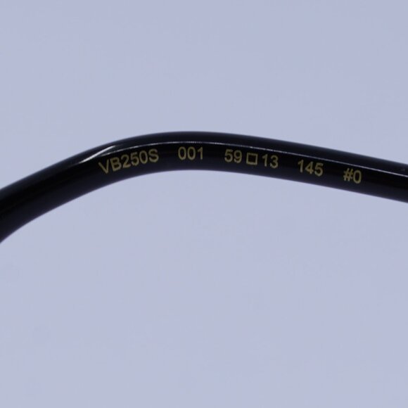 Victoria Beckham VB250S 001 Sunglasses Black Rectangle Frame, Transparent Lenses - Picture 8 of 10